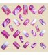 NA099 - Purple Glitter Diamond Nails